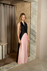 SOFT PINK VICTORIA DUO LONG DRESS