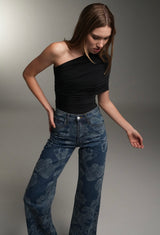 FLORAL JEANS