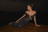 BLACK AMAIA LONG DRESS