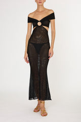 BLACK AMAIA LONG DRESS