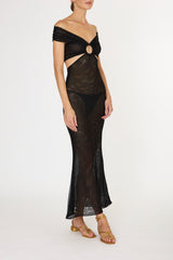 BLACK AMAIA LONG DRESS