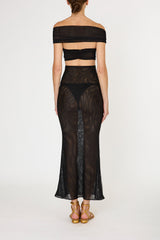 BLACK AMAIA LONG DRESS