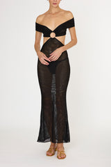 BLACK AMAIA LONG DRESS