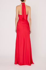 RED AGATA LONG DRESS
