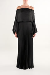 BLACK MIKI LONG SKIRT