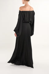 BLACK MIKI LONG SKIRT