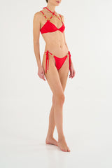 RED ABIR BIKINI TOP