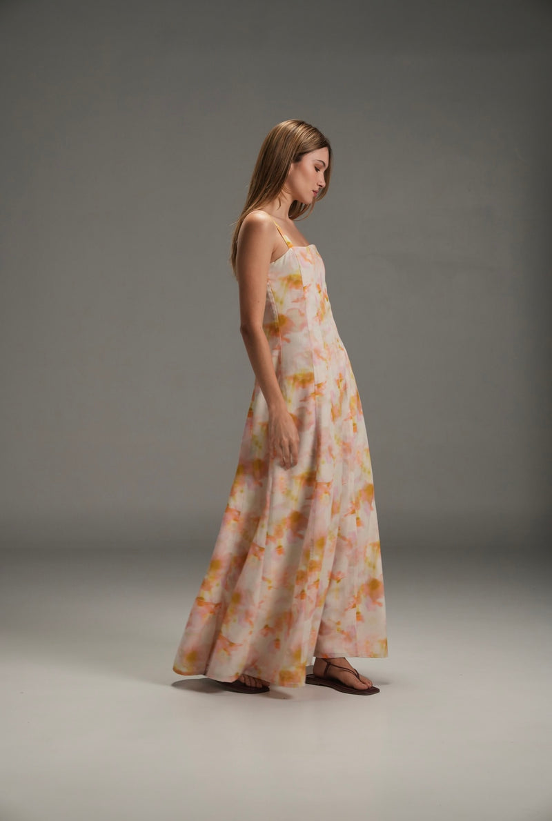DAI LOLA LINEN LONG DRESS