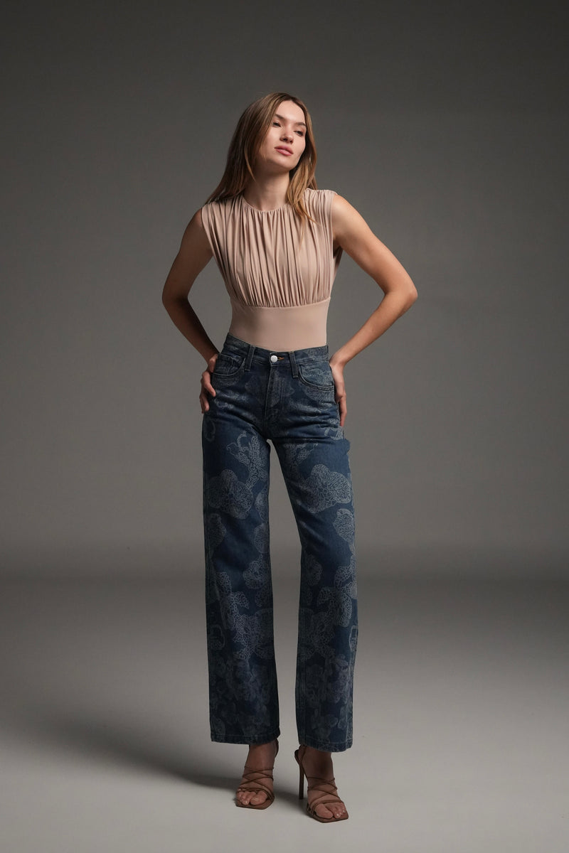 FLORAL JEANS