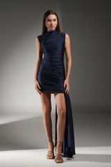 NAVY LIA MINI DRESS