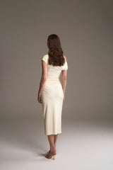 IVORY HUDA MIDI DRESS