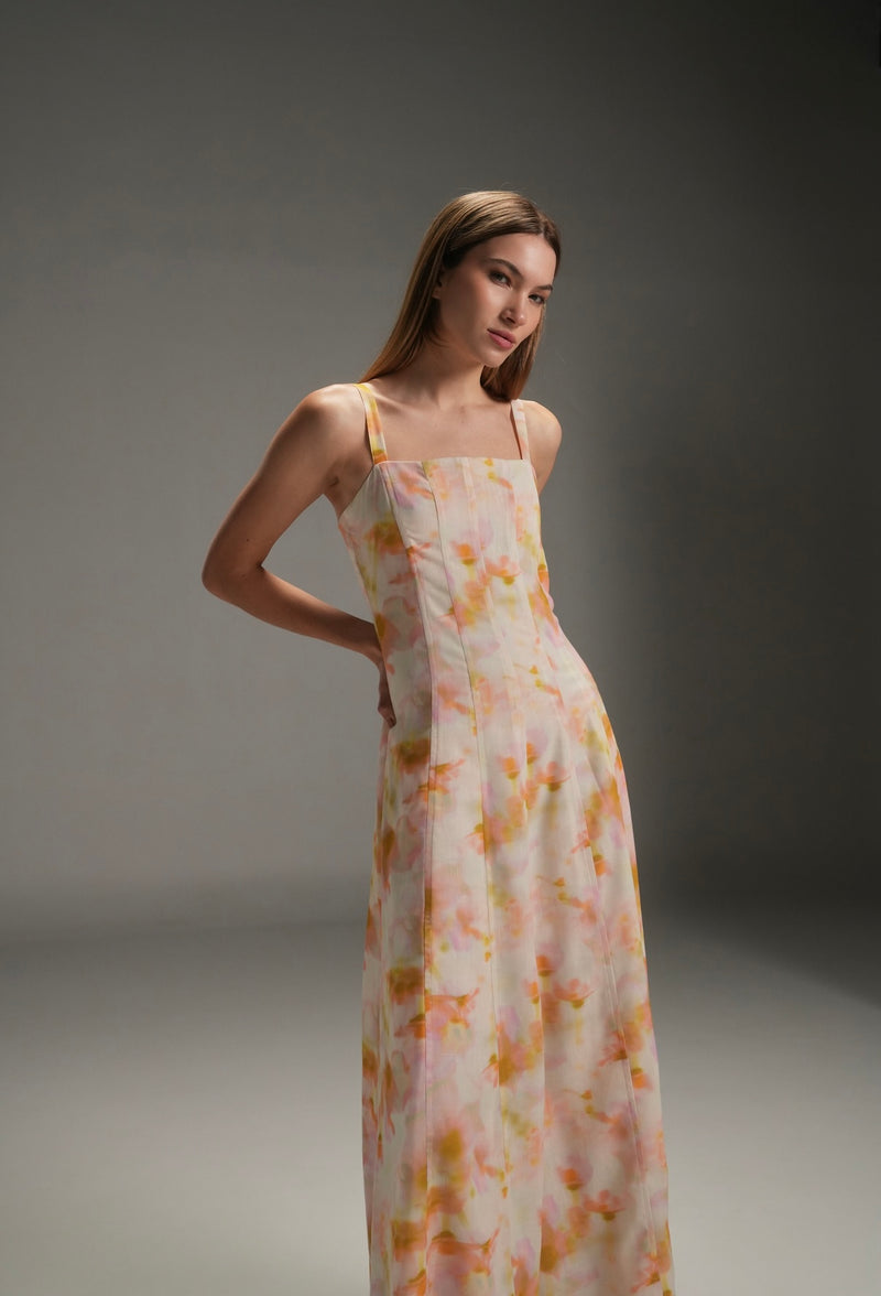 DAI LOLA LINEN LONG DRESS