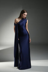 NAVY DEI LONG DRESS