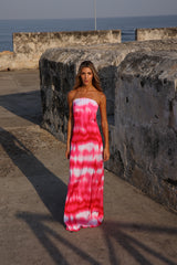 PINK FADES KALI LONG DRESS