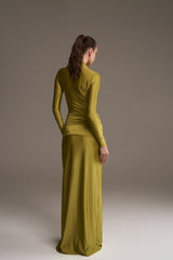 PISTACCHIO RIDA LONG DRESS