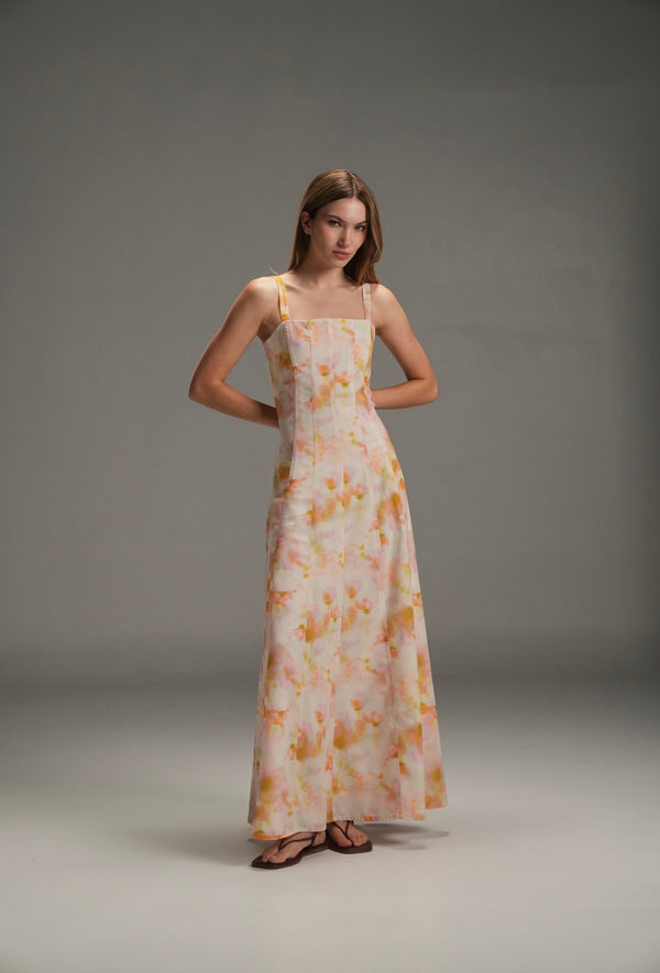 DAI LOLA LINEN LONG DRESS