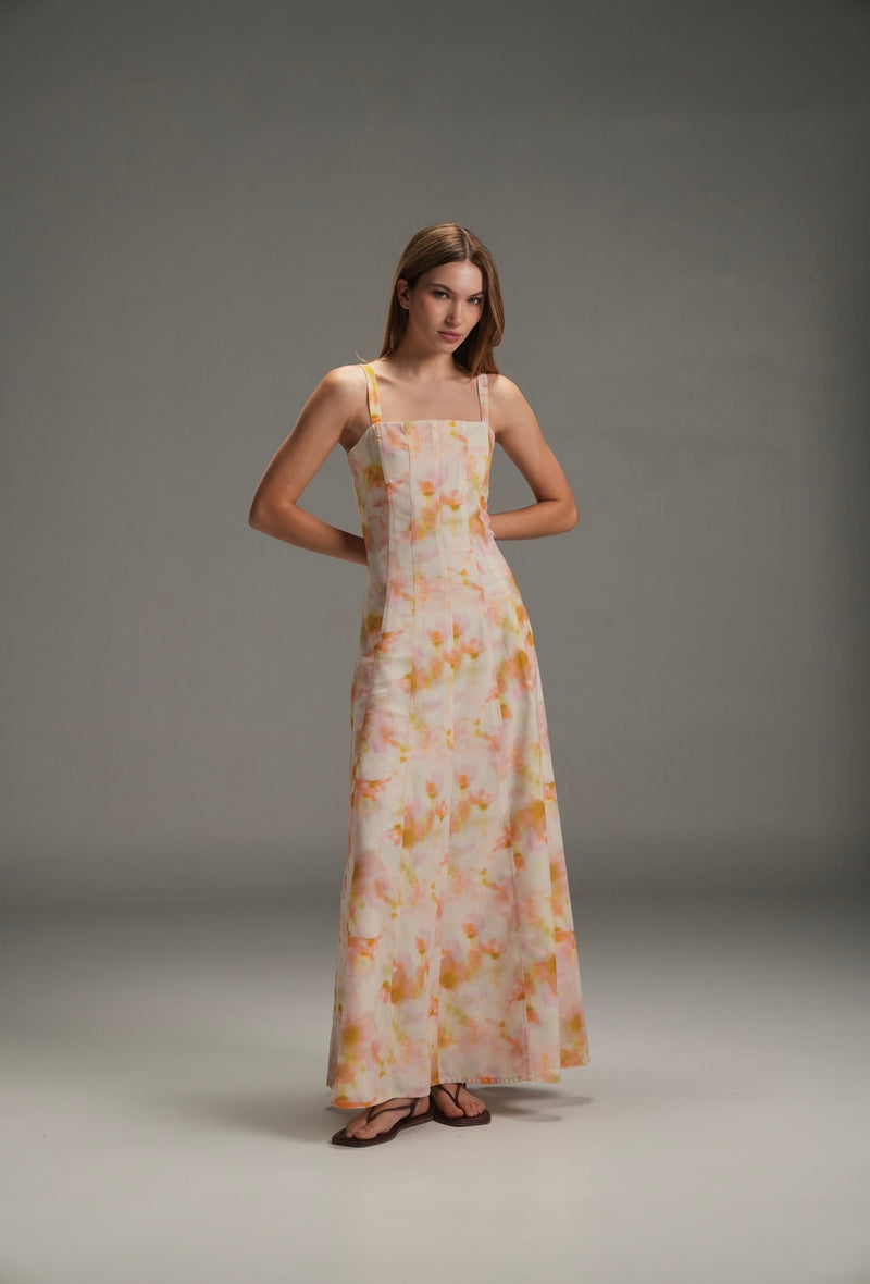 DAI LOLA LINEN LONG DRESS