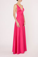 FUCSHIA LEIA LONG DRESS