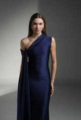 NAVY DEI LONG DRESS