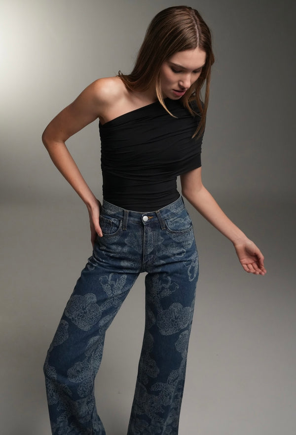 FLORAL JEANS