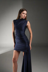 NAVY LIA MINI DRESS