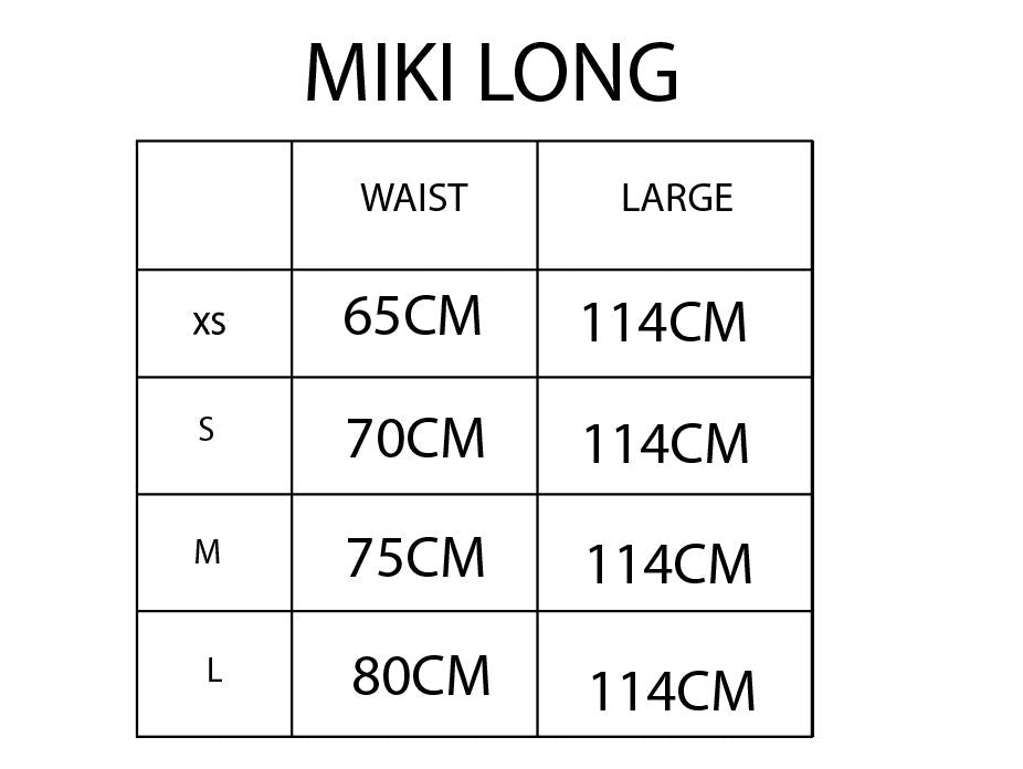 Guía de tallas GRAPE MIKI LONG SKIRT