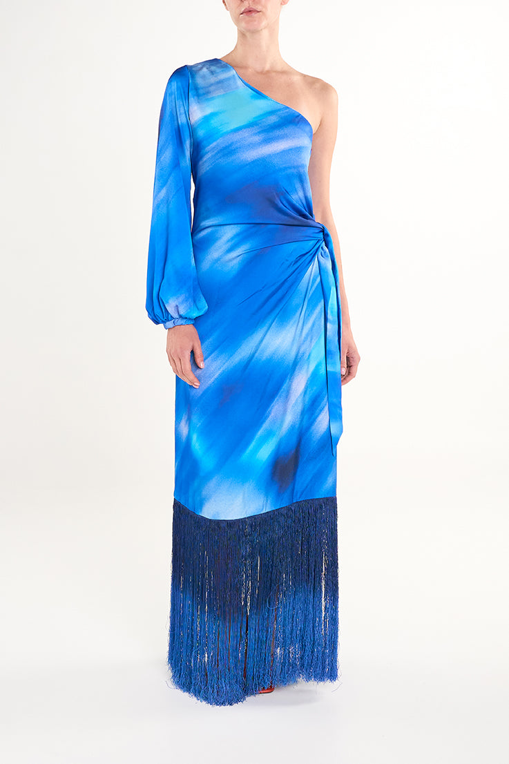 BAY ARI FRINGE LONG DRESS