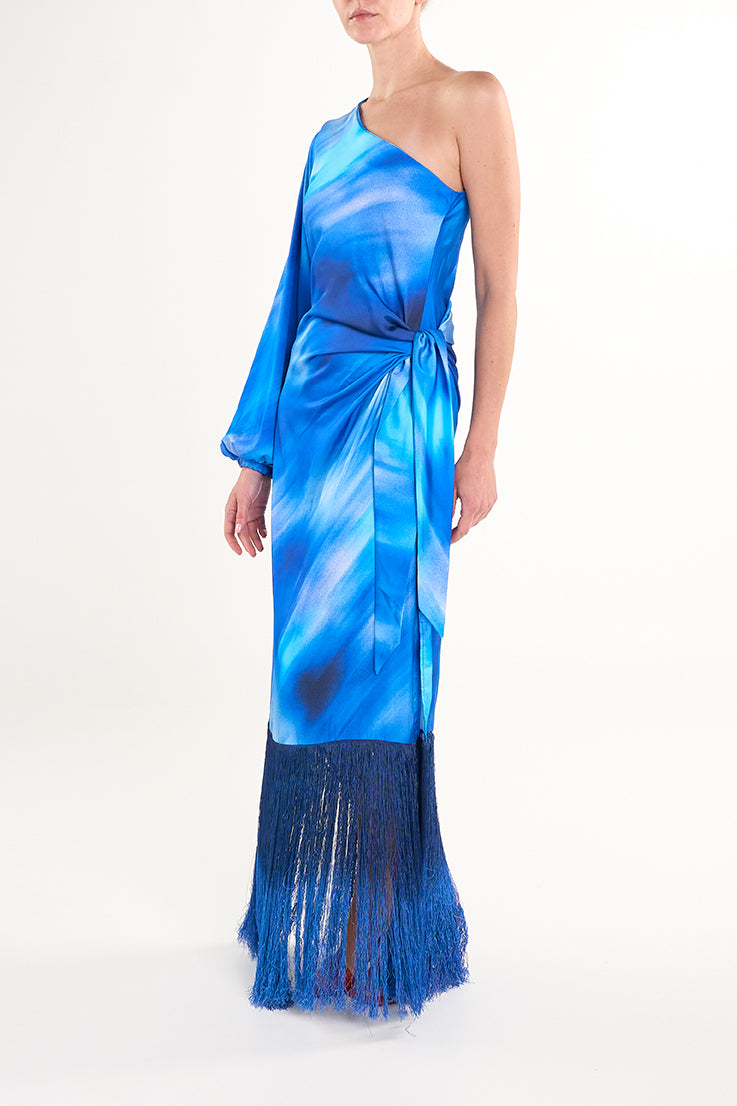 BAY ARI FRINGE LONG DRESS