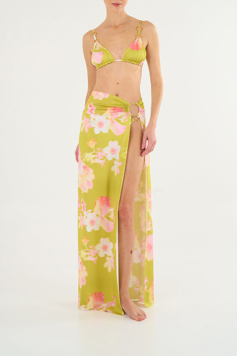 LIME ELI LONG SKIRT